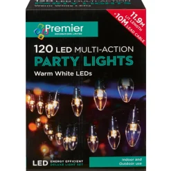 The Christmas Shop 120 Warm White LED Party Lights| Electric Operated Lights