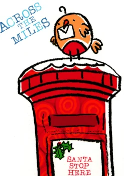 The Christmas Shop Across The Miles Card| Cards For Relatives|Single Cards