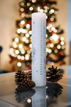 The Christmas Shop Advent Pillar Candle| Candles