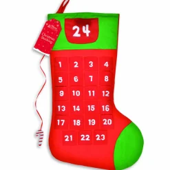 The Christmas Shop Advent Stocking| Stockings|Advent Calendars - Card, Fabric And Wood