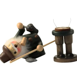 The Christmas Shop Angler Smoker| Wooden Ornaments