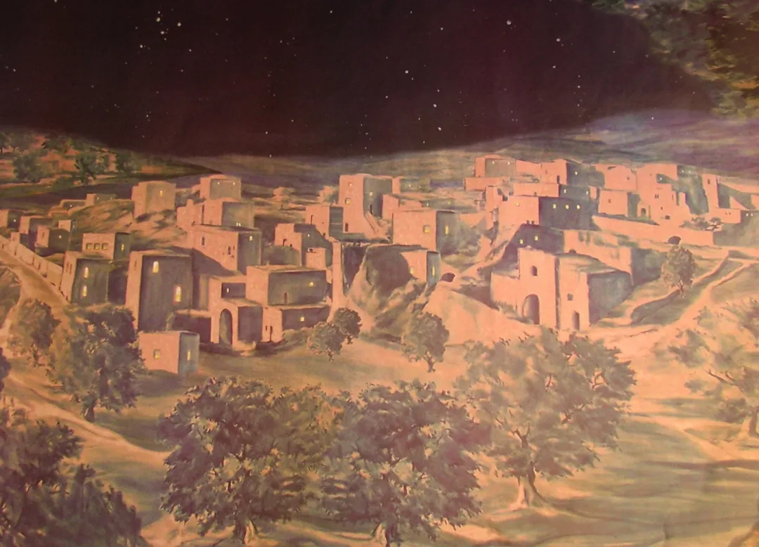 The Christmas Shop Backdrop| Nativity