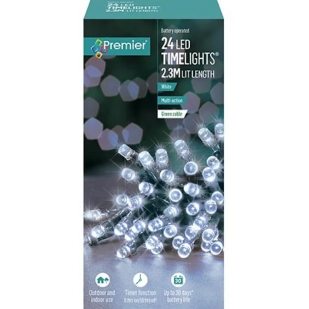 The Christmas Shop Battery Operated 24 Light Set| Battery Operated Lights