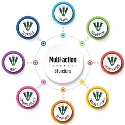 The Christmas Shop Battery Operated 100 White LED Light Set| Battery Operated Lights