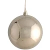 The Christmas Shop Box Of 4 Large Shiny Silver Baubles| Silver & White Theme|Shatterproof