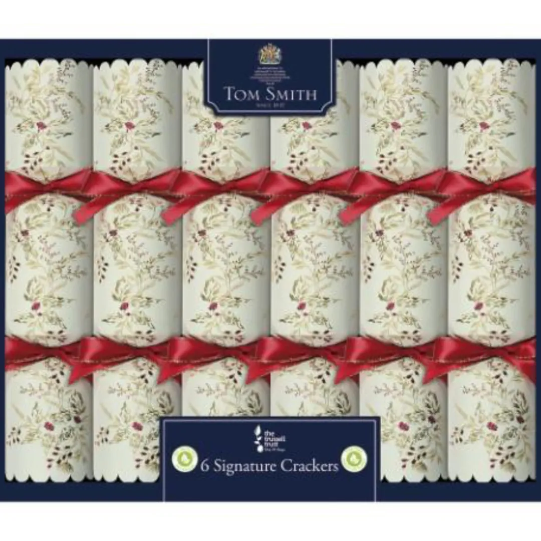 The Christmas Shop Box Of 6 Signature Christmas Crackers| Crackers