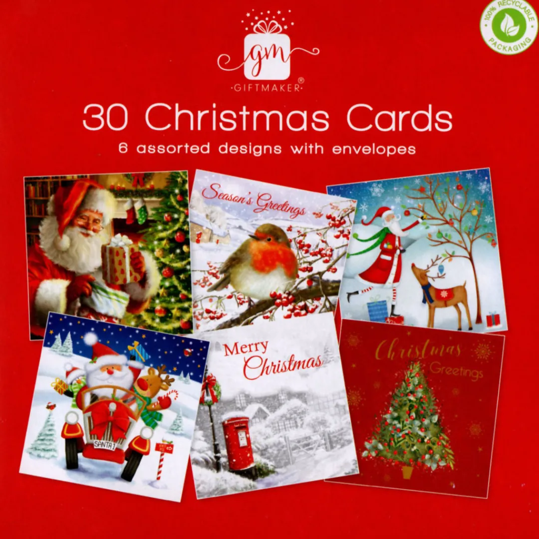 The Christmas Shop Box Of Christmas Cards| Packs Of Cards