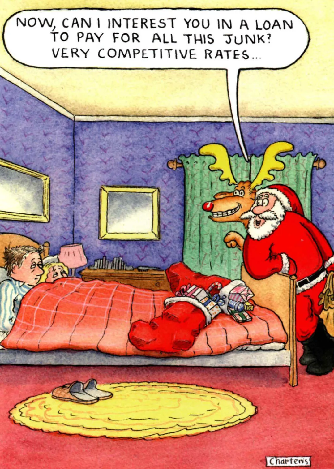 The Christmas Shop Christmas Card| Single Cards