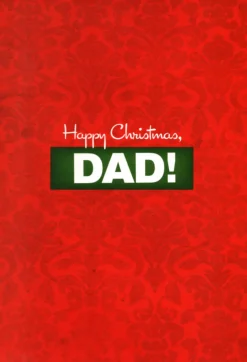 The Christmas Shop Christmas Card Dad| Cards For Relatives