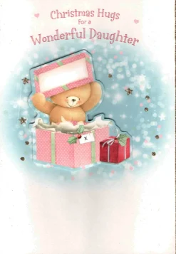 The Christmas Shop Christmas Card Daughter| Cards For Relatives