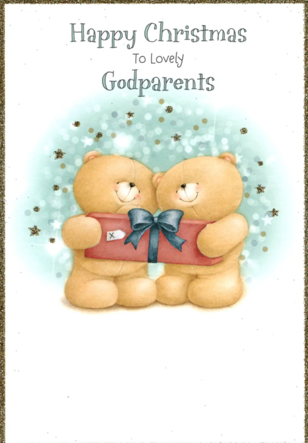 The Christmas Shop Christmas Card Godparents| Cards For Relatives