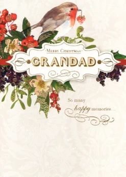 The Christmas Shop Christmas Card Grandad| Cards For Relatives