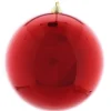The Christmas Shop 20cm Shiny Red Bauble| Red Theme|Shatterproof