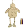 The Christmas Shop Colour Your Own Decoration - Snowman| Gift Ideas|Novelties