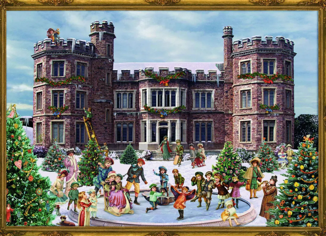 The Christmas Shop Country House Advent Calendar| Advent Calendars - Card, Fabric And Wood