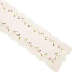 The Christmas Shop Cream Table Runner| Tablecloths