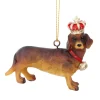 The Christmas Shop Dachshund With Crown| Characters|London