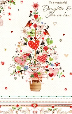 The Christmas Shop Daughter And Son-in-Law Christmas Card| Cards For Relatives