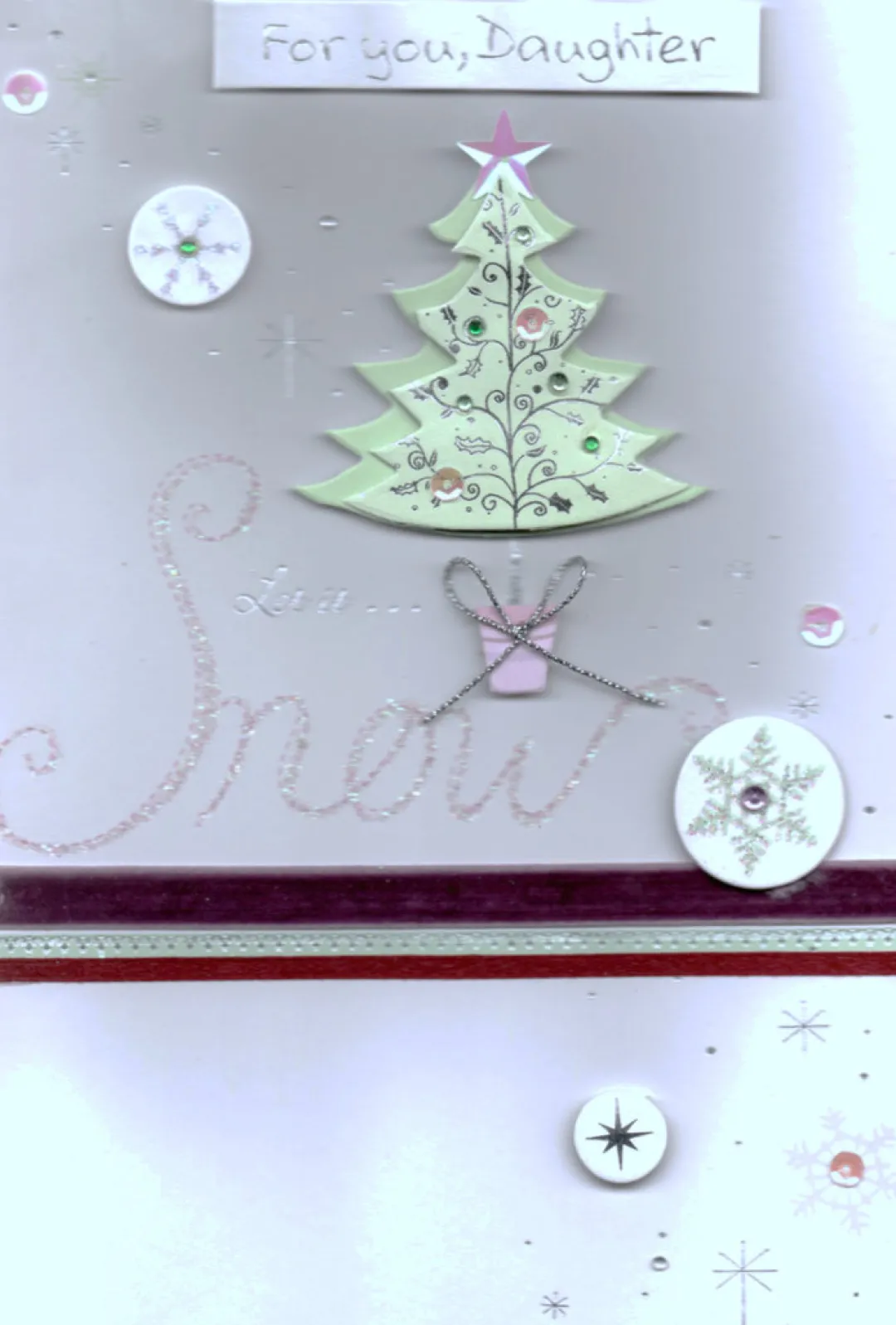 The Christmas Shop Daughter Christmas Card| Cards For Relatives