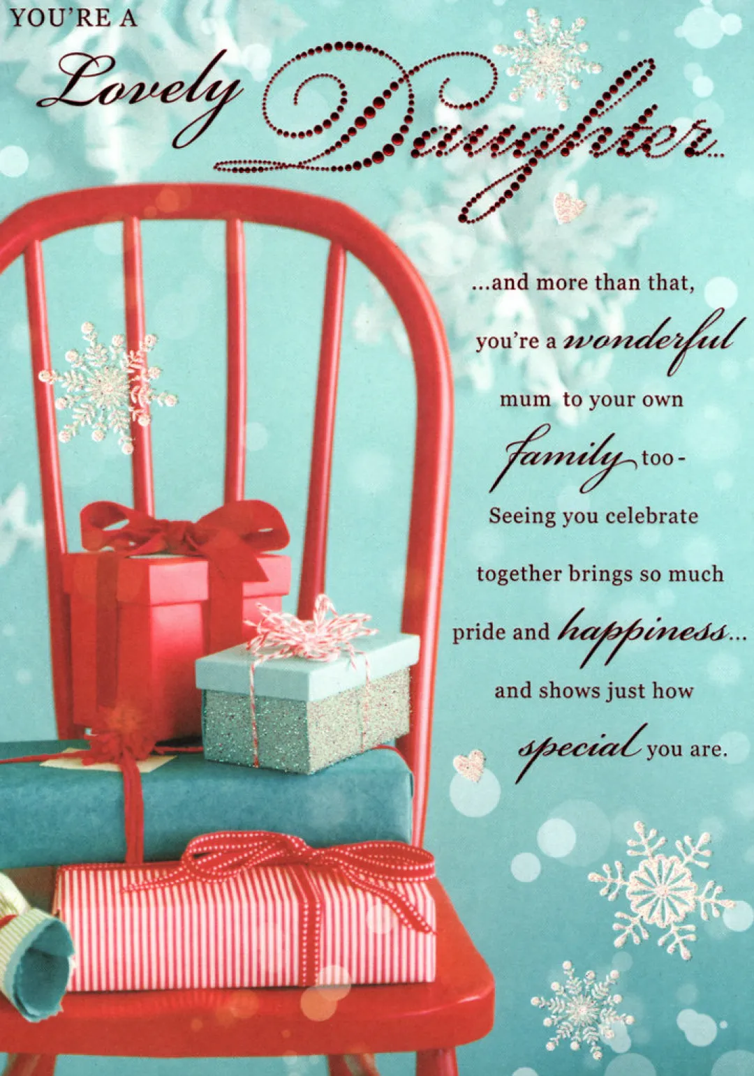 The Christmas Shop Daughter Christmas Card| Cards For Relatives