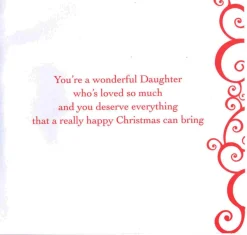 The Christmas Shop Daughter Christmas Card| Cards For Relatives