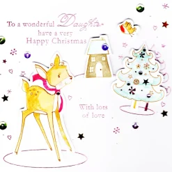 The Christmas Shop Daughter Christmas Card| Cards For Relatives