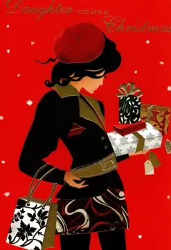 The Christmas Shop Daughter Christmas Card| Cards For Relatives