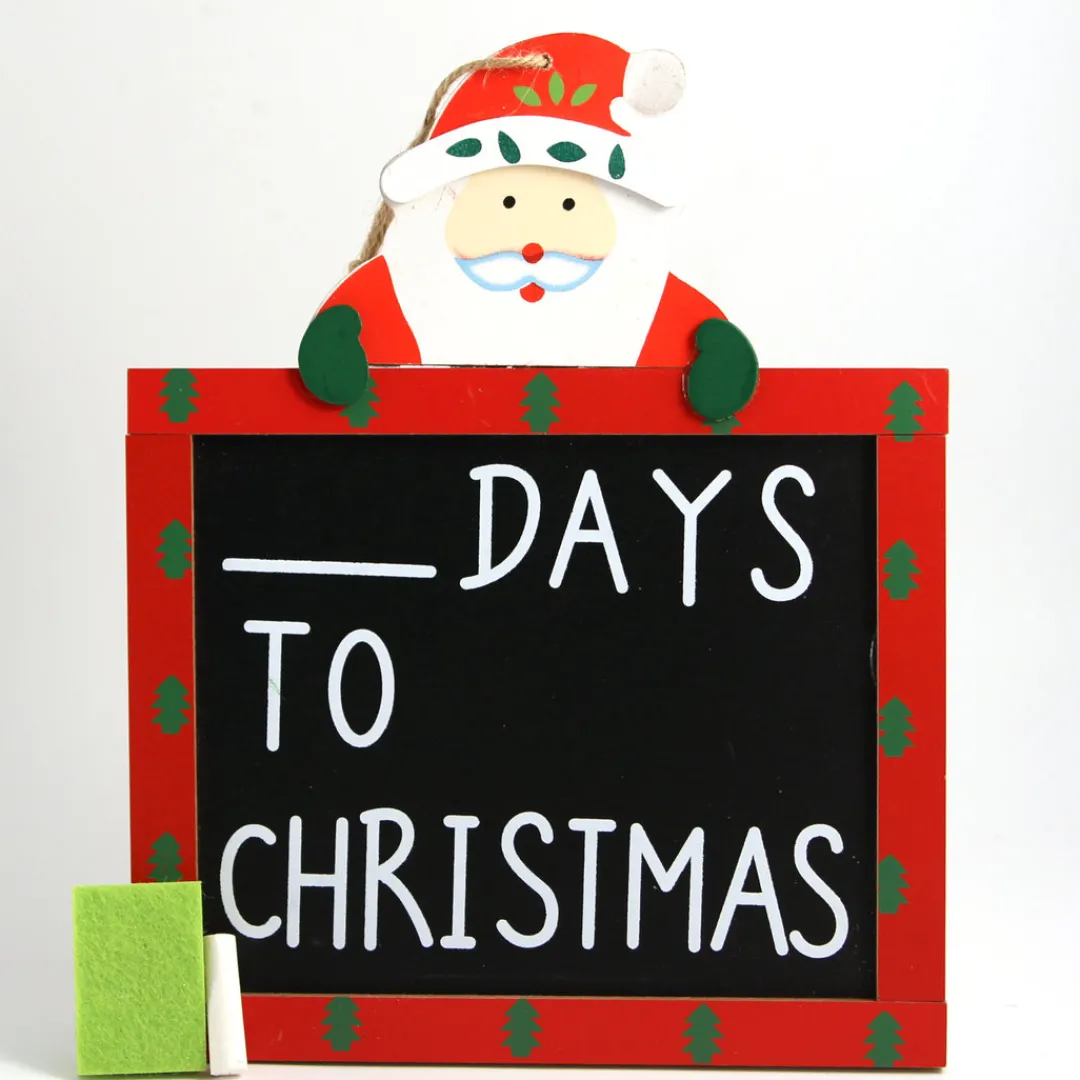 The Christmas Shop Days To Christmas - Santa| Wooden Ornaments|Advent Calendars - Card, Fabric And Wood