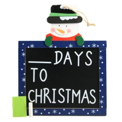 The Christmas Shop Days To Christmas - Snowman| Wooden Ornaments|Advent Calendars - Card, Fabric And Wood