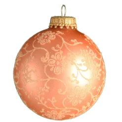 The Christmas Shop Decorated Pink Baubles| Glass