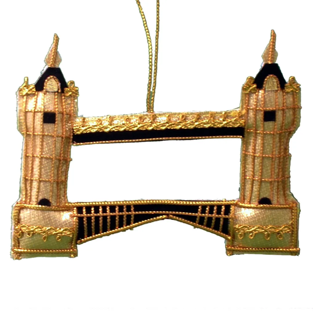 The Christmas Shop Fabric Tower Bridge| London|Gold Theme