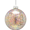The Christmas Shop Glass Ball With Multicolour Highlights| Glass