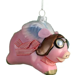 The Christmas Shop Glass Flying Pig| Glass