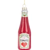 The Christmas Shop Glass Ketchup Bottle| Glass|Red Theme