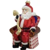 The Christmas Shop Glass Santa In Chair| Characters|Other Colours