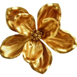 The Christmas Shop Gold Clip-on Flower| Picks & Berries|Gold Theme
