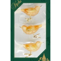 The Christmas Shop Gold Glass Birds| Glass|Gold Theme