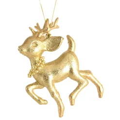 The Christmas Shop Gold Glitter Reindeer (trotting)| Characters|Gold Theme