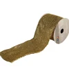 The Christmas Shop Gold Glittered Ribbon| Gold Theme|Ribbon