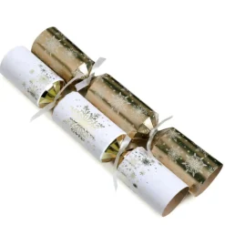 The Christmas Shop Gold Premium Christmas Crackers| Crackers