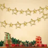 The Christmas Shop Gold Star Bunting| Paper Decorations|Banners & Signs