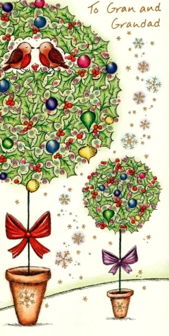 The Christmas Shop Gran And Grandad Christmas Card| Cards For Relatives