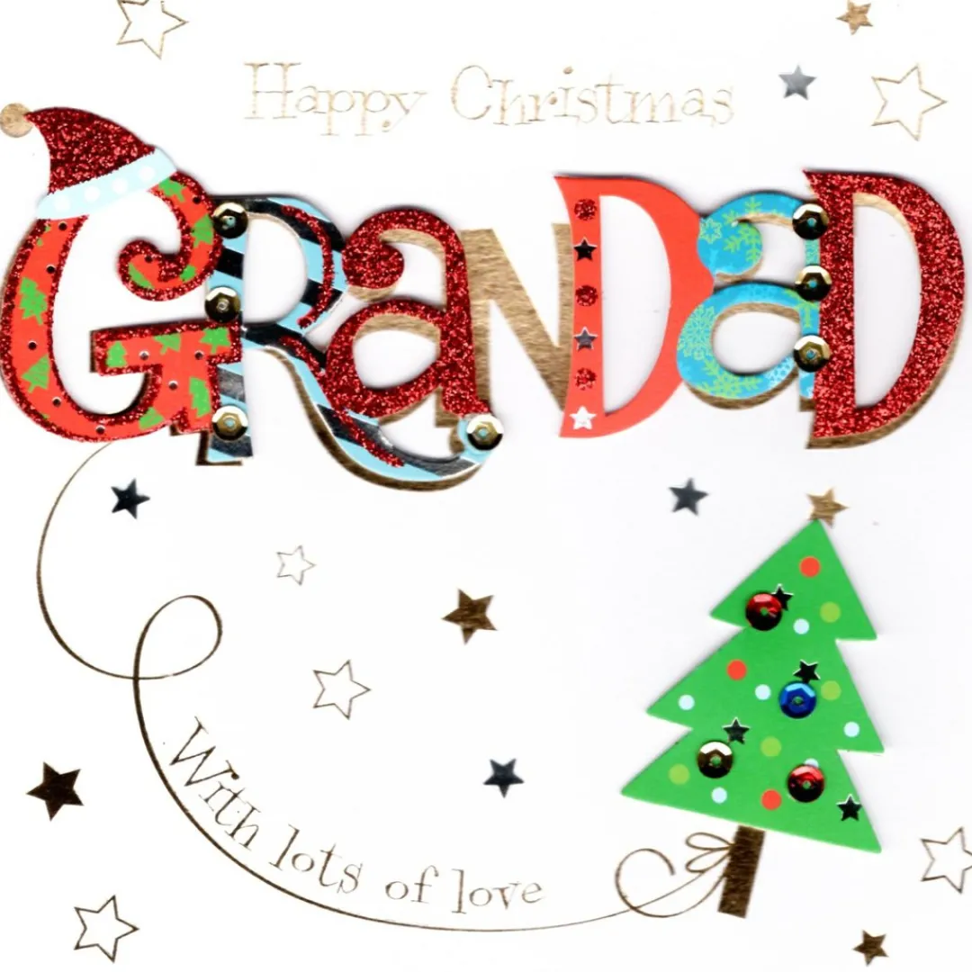 The Christmas Shop Grandad Christmas Card| Cards For Relatives