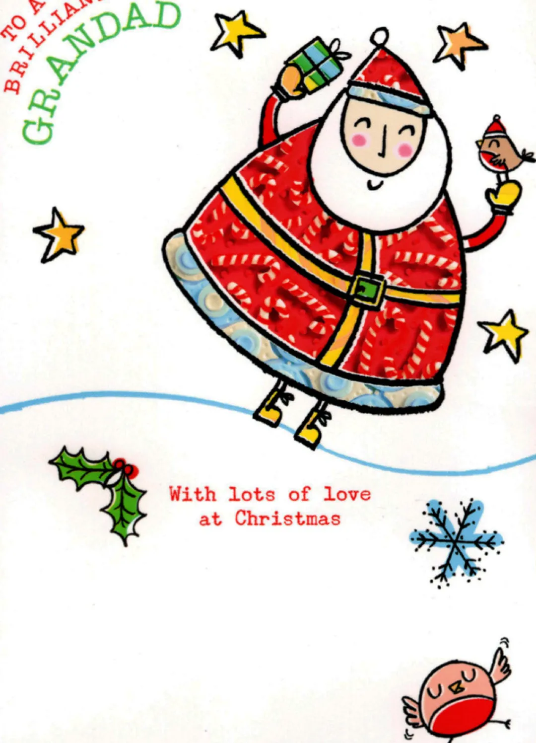 The Christmas Shop Grandad Christmas Card| Cards For Relatives