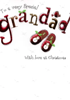 The Christmas Shop Grandad Christmas Card| Cards For Relatives