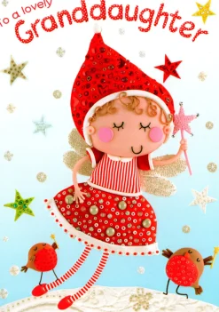 The Christmas Shop Granddaughter Christmas Card| Cards For Relatives