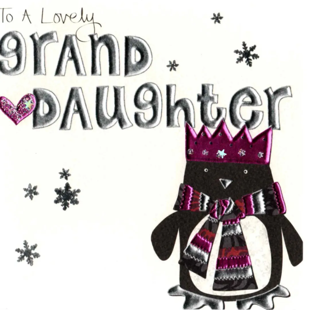 The Christmas Shop Granddaughter Christmas Card| Cards For Relatives