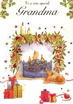 The Christmas Shop Grandma Christmas Card| Cards For Relatives