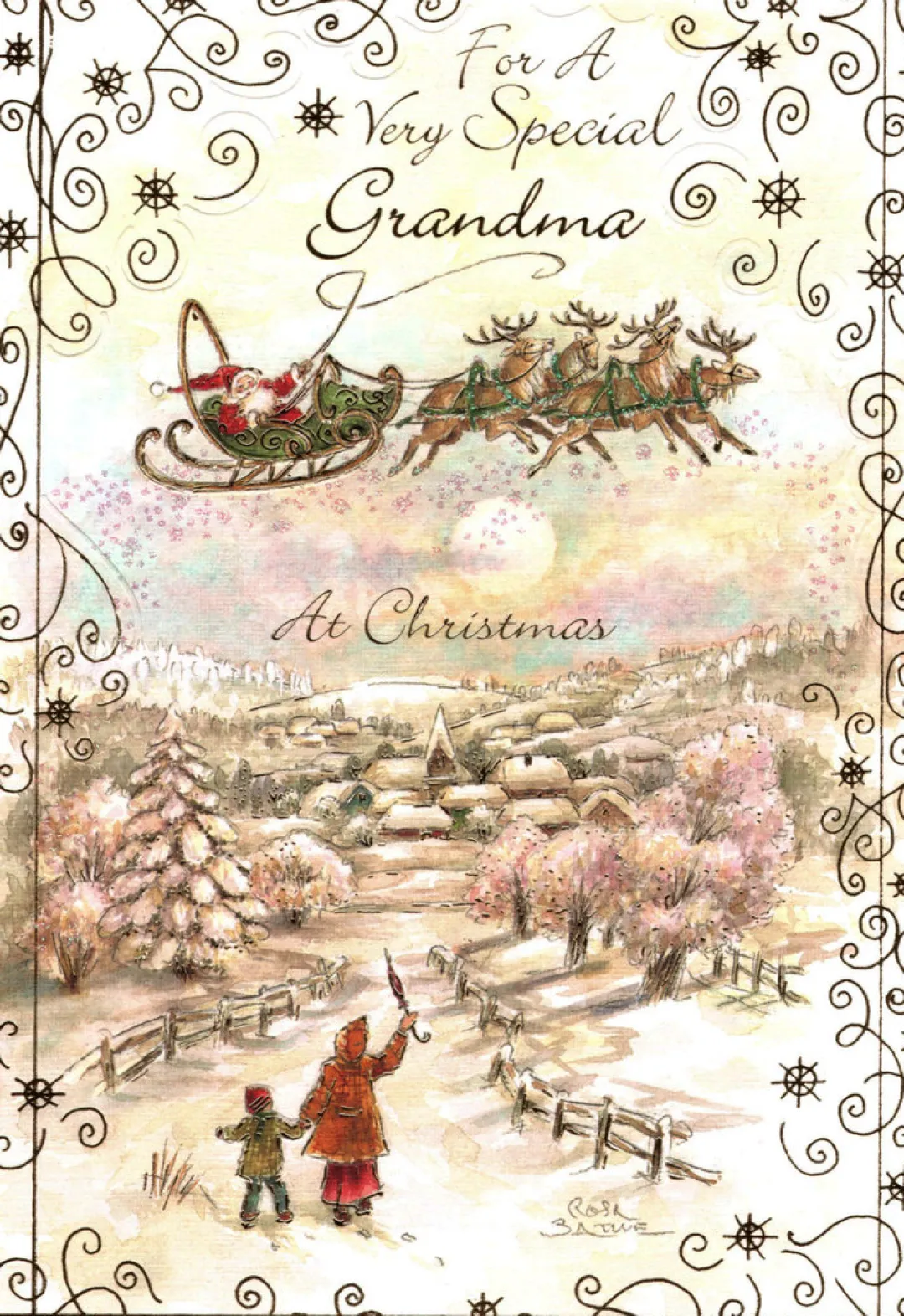 The Christmas Shop Grandma Christmas Card| Cards For Relatives