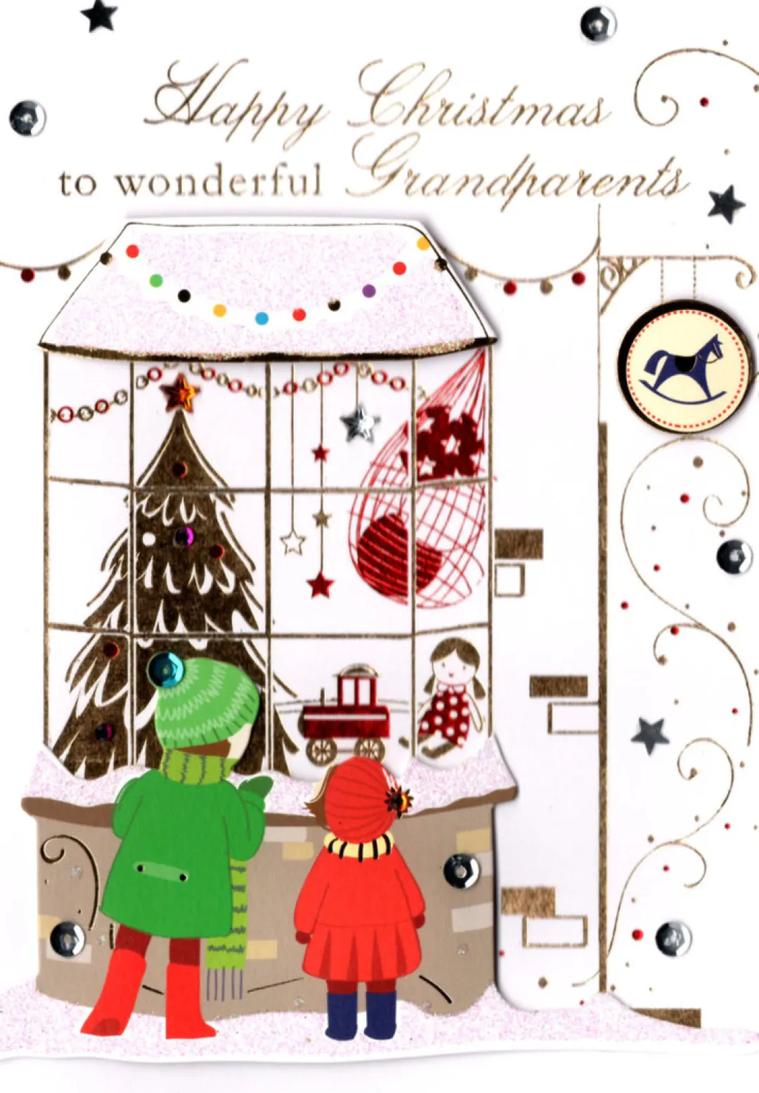 The Christmas Shop Grandparents Christmas Card| Cards For Relatives